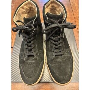 Piloti Men's High Top Apex Driving Shoes - Black Suede - Sz 10.5 US